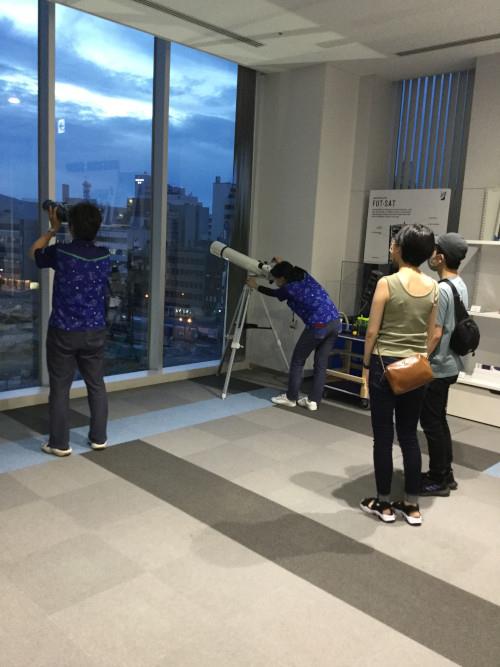ガラス越し観望会
