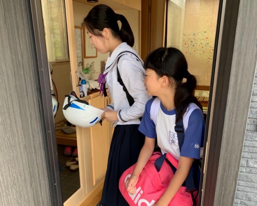 玄関での時間