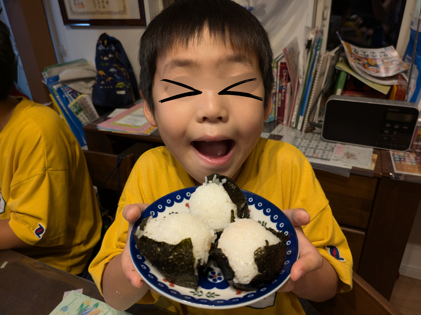 おにぎりできた